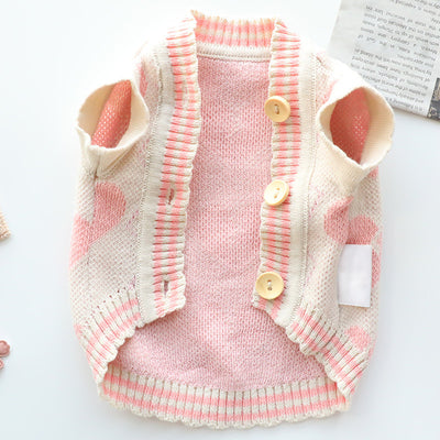 Suéter Cardigan Princesa para Perros y Gatos - Ropa de Otoño e Invierno