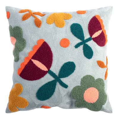 Funda de Almohada de Algodón Americano con Bordado Azul Adorable - Image 11