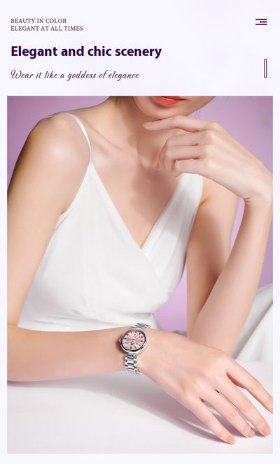 Reloj Mujer Calendario Luminoso Resistente al Agua con Cuarzo - Image 14