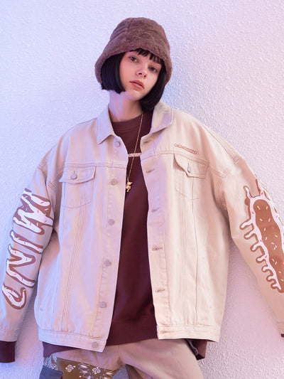 Chaqueta Denim Suelta Casual para Parejas