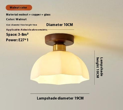 Lámpara de Techo Nogal Crema Minimalista Diseño Creativo - Image 15