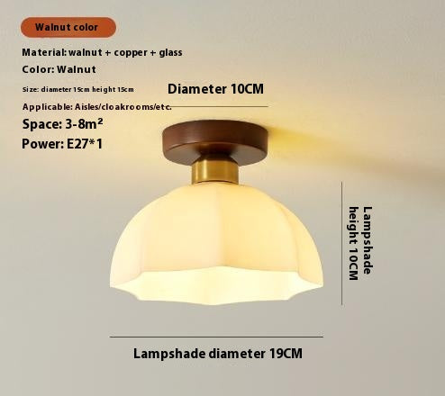 Lámpara de Techo Nogal Crema Minimalista Diseño Creativo - Image 15