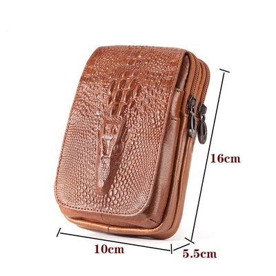 Cartera Vertical de Cuero para Celular con Múltiples Compartimentos - Image 9