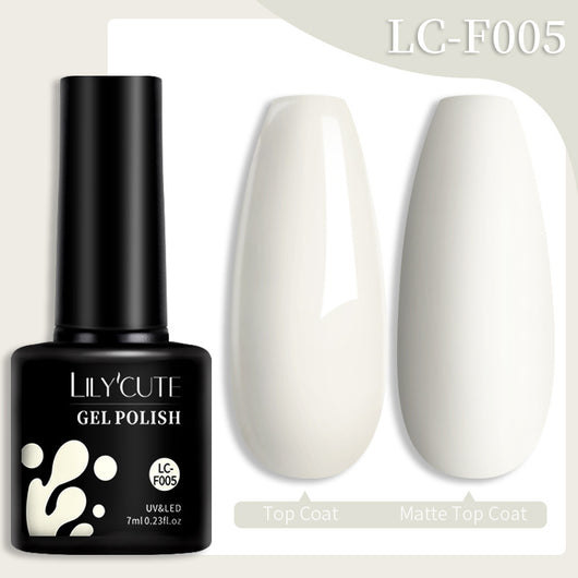 Set de Pegamento para Uñas con Brillo de Color Sólido - Image 40