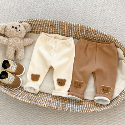 Pantalones Térmicos Infantiles con Osito Bordado 3D - Calidez y Comodidad - Image 12