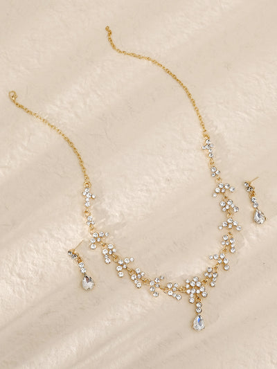 Conjunto de Aretes y Collar con Perlas y Cristales para Mujer - Image 40
