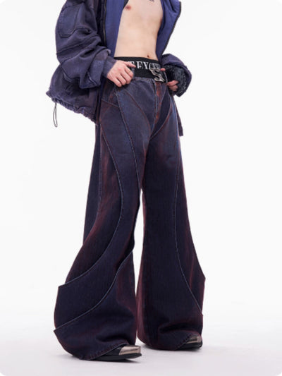 Jeans Deconstruidos con Efecto Degradado y Textura Esponjosa para Hombre - Otoño Invierno - Image 11