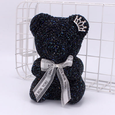 Osito de Cristal con Corona - Regalo Sorpresa Cumpleaños Diamante Espuma - Image 13