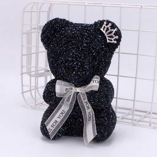 Osito de Cristal con Corona - Regalo Sorpresa Cumpleaños Diamante Espuma - Image 13