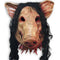 Máscara De Cabeza De Cerdo Con Pelo