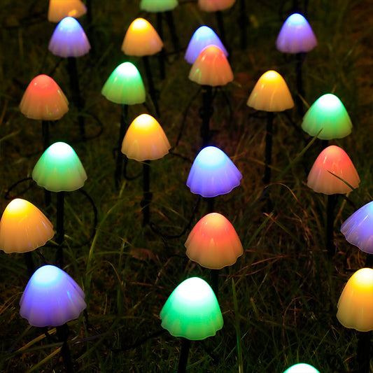 Lámpara Solar Decorativa de Piso con LED Multicolor en Forma de Hongo - Image 2
