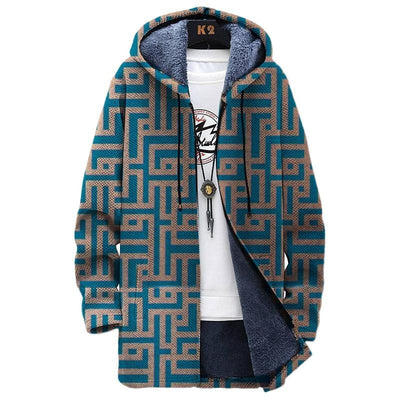 Chaqueta de Cuello Parado con Estampado Digital para Hombre - Image 7