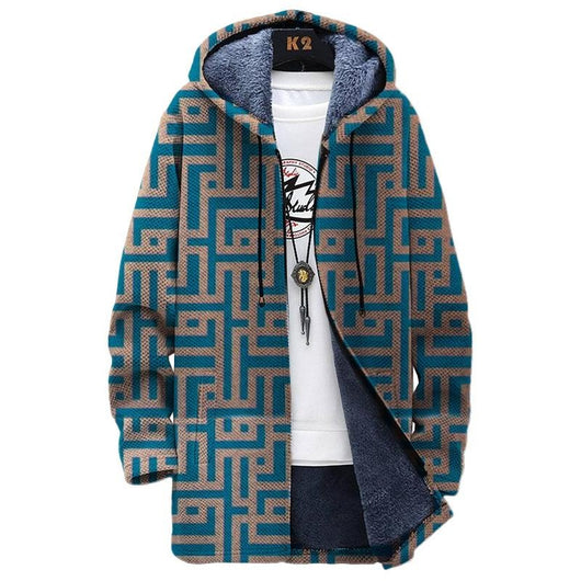 Chaqueta de Cuello Parado con Estampado Digital para Hombre - Image 7