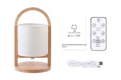 Lámpara Nocturna Minimalista de Madera con Control Remoto y Carga Inalámbrica - Image 14