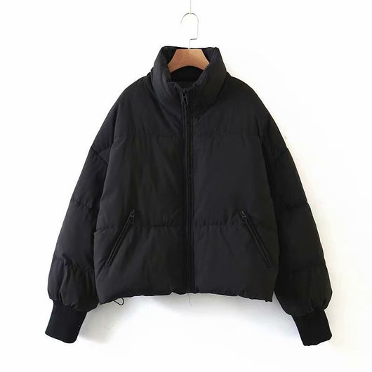 Chaqueta Acolchada Urban Leisure con Cuello Parado para Mujer - Image 10