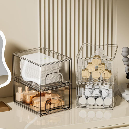 Organizadores de Acrílico Transparente Apilables - Cajones para Maquillaje, Cocina y Hogar - Image 9