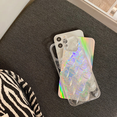 Funda Transparente 3D con Grabado Láser Love para Celular - Image 5