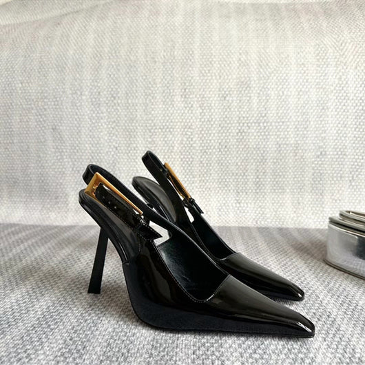 Sandalias Stiletto con Tira Trasera y Punta Afilada para Mujer - Image 5