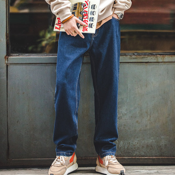 Jeans Vintage Lavado Americano Retro para Hombre