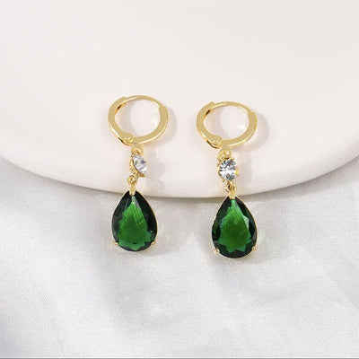 Aretes de Esmeralda Gota - Elegancia Versátil - Image 7