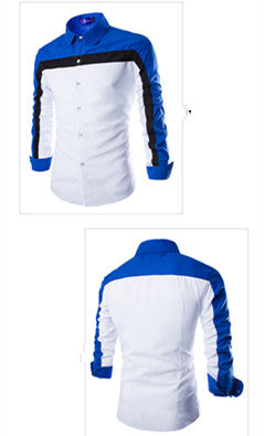 Camisa Casual de Manga Larga con Detalles de Costura para Hombre - Image 7