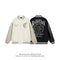 Chaqueta de Béisbol de Lana con Bordados Artesanales para Hombre