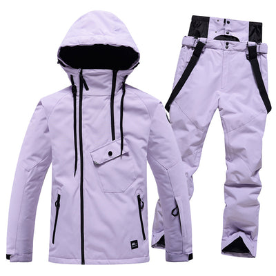 Traje de Esquí Unisex de Color Sólido - Image 7