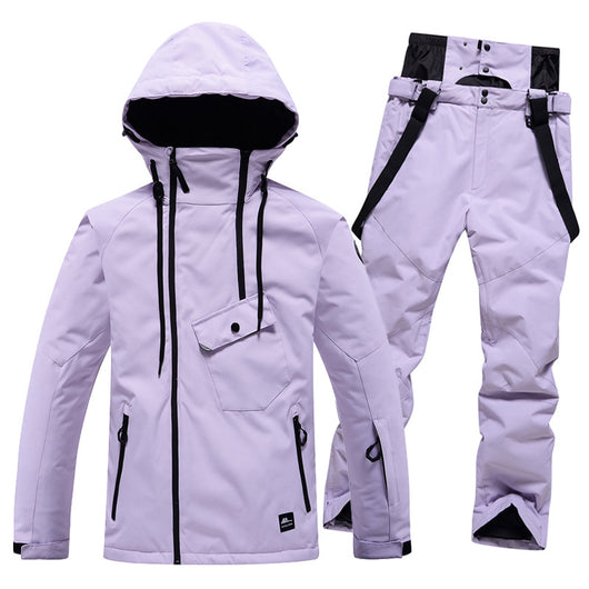 Traje de Esquí Unisex de Color Sólido - Image 7