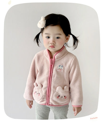Abrigo Polar Infantil Conejo Adorable para Otoño e Invierno - Image 14