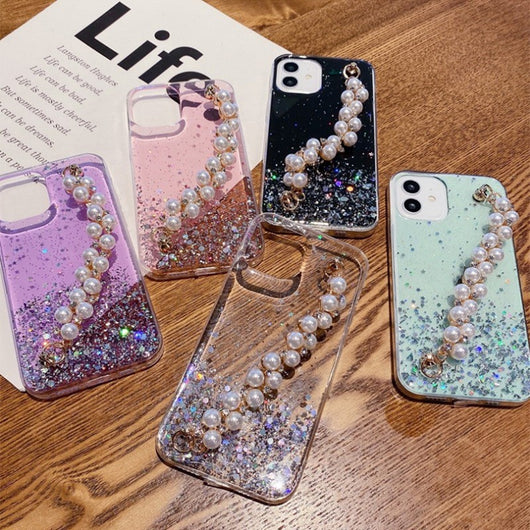 Funda Celular Efecto Cielo Estrellado con Baño de Oro - Image 4