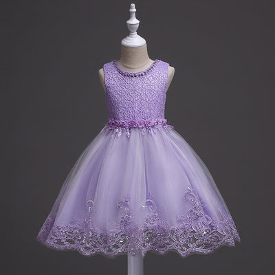 Vestido de Princesa para Niñas - Diseño Floral Elegante para Bodas y Celebraciones - Image 14