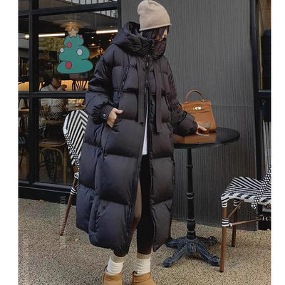 Abrigo Largo Acolchado Impermeable para Mujer - Protección Total en Invierno - Image 5