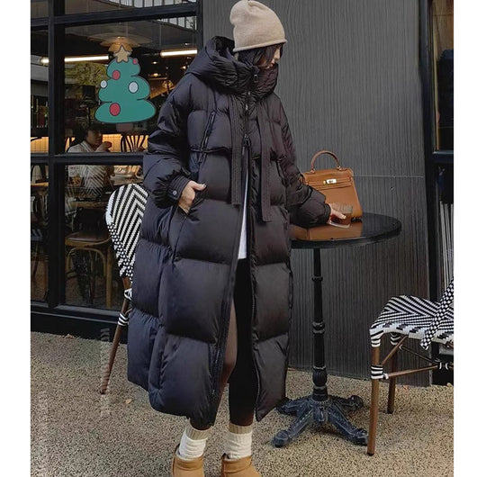 Abrigo Largo Acolchado Impermeable para Mujer - Protección Total en Invierno - Image 5
