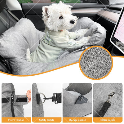 Transportín de Auto para Mascotas Desmontable y Lavable - Image 8