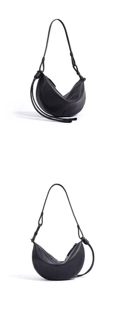 Bolso Bandolera Retro Media Luna en Cuero Oveja - Image 17