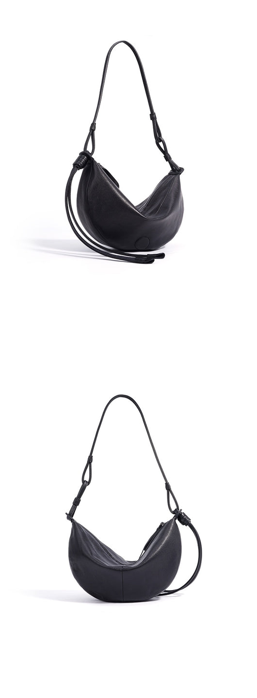 Bolso Bandolera Retro Media Luna en Cuero Oveja - Image 17