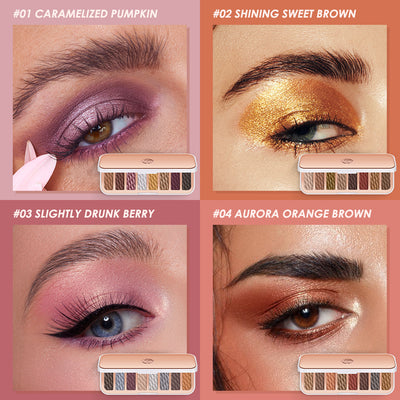 Paleta de Sombras 8 Colores con Rubor y Polvo Matificante Textura Mousse - Image 16