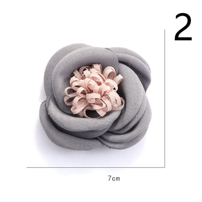 Diadema de Flores de Tela con Base Adhesiva para Hacer a Mano - Image 7