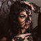 Exaggerated Rhinestone Negro Mask Hair Accessories Negro Diamond Gun Negro