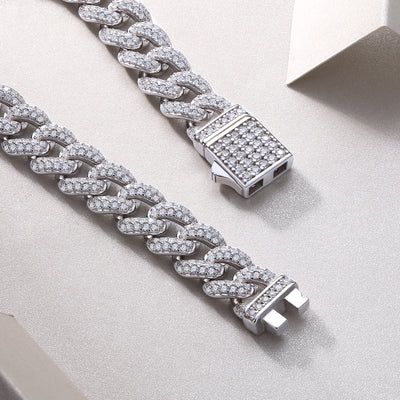 Pulsera de Plata S925 con Moissanita - Juego de Joyería de Lujo Brillante - Image 4
