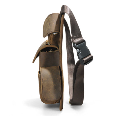 Bolsa de Cintura de Cuero Curtido al Aceite Vintage para Hombre - Estilo Outdoor - Image 33