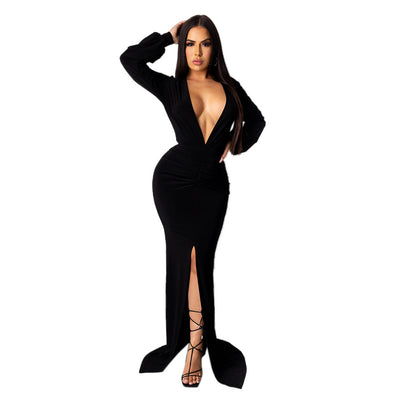Vestido de Noche Entallado Escote V para Mujer - Image 10