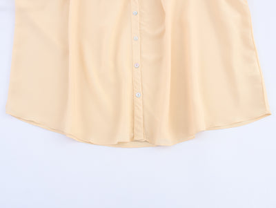 Blusa Holgada Cuello en V con Mangas Largas - Image 12