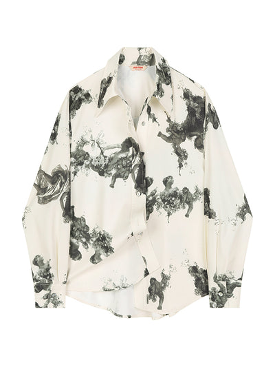 Chaqueta Retro Oversized con Estampado de Caracteres Coreanos - Image 12