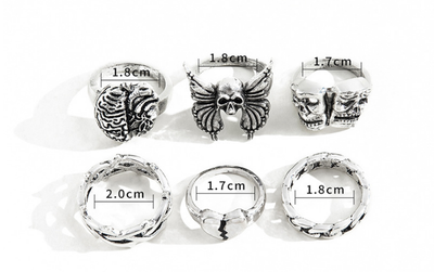 Anillo Calavera Hueca con Cerebro Necronomicón - Diseño Vintage Exagerado para Hombre - Image 6