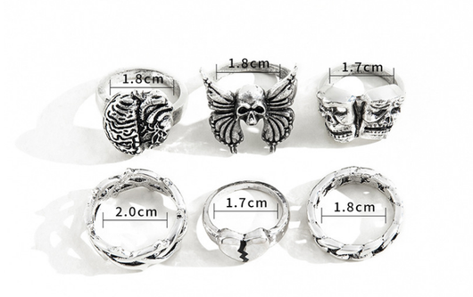 Anillo Calavera Hueca con Cerebro Necronomicón - Diseño Vintage Exagerado para Hombre - Image 6