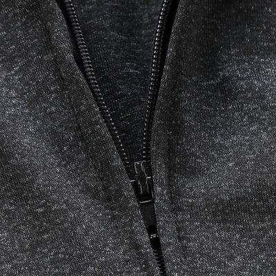 Sudadera Manga Larga Negra Sólida Premium - Image 10