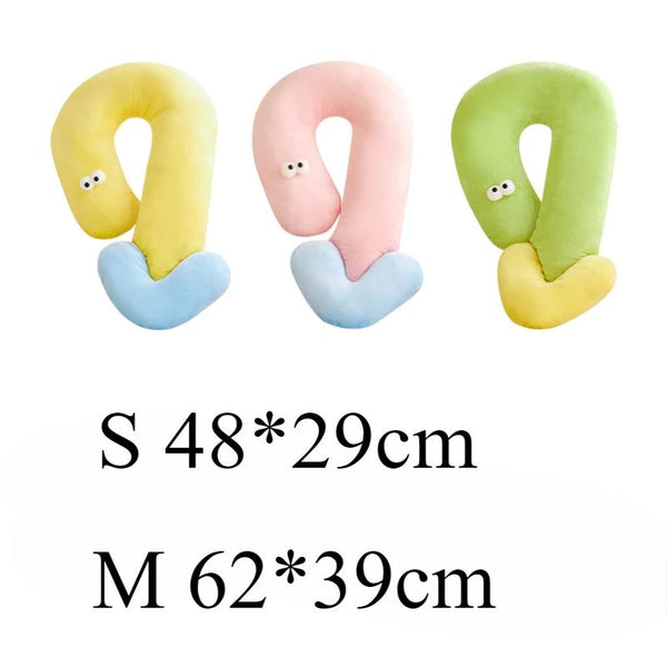 Almohada de Soporte Cervical Forma de Ojo de Gato para Mascotas - Cama Cómoda para Perros y Gatos
