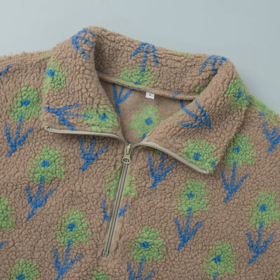 Sudadera con Capucha y Cierre Medio de Felpa Jacquard - Image 12