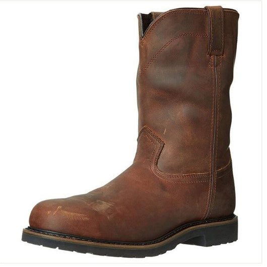 Botas Casuales Versátiles Retro Marrón Té para Hombre
